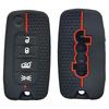 Silikon Schlüsselanhänger Autoschlüsselhülle Schlüssel Schale Abdeckung Für Jeep Cherokee Compass S Renegade Grand Commander Forjcuv Charger