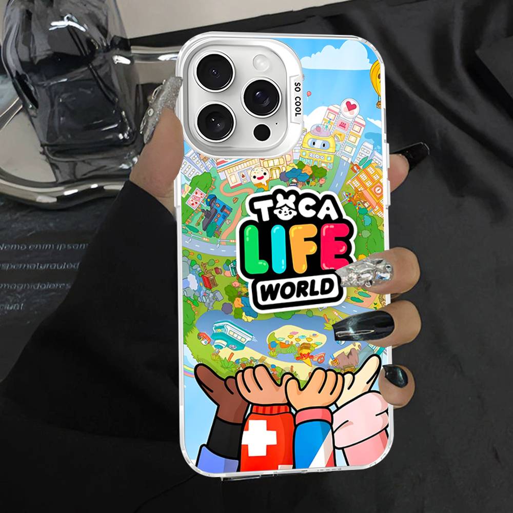 

Toca Boca Toca Life World Phone Case For IPhone 17 16 Plus Pro Max 15 14 13 12 11 Matte Colorful Covers iPhone 12 pro