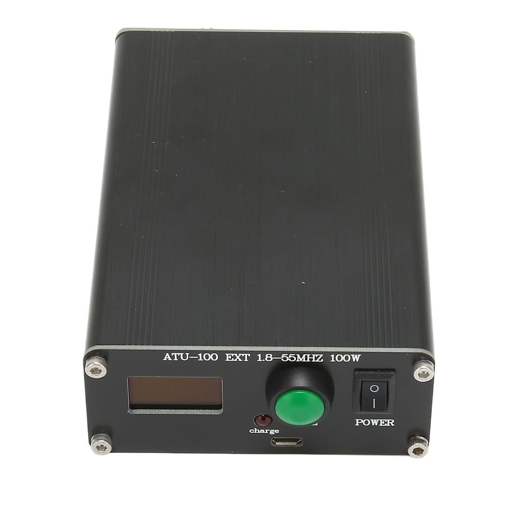 ATU 100 Automatic Antenna Tuner 1.8 to 55MHz USB Charging 0.96in Display Mini Shortwave Antenna Tune
