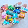 20pcs New Cute Vehicle Transportation Series PVC Flexible Glue Flat Back DIY Scrapbook Embellishment Phone Craft Decoration