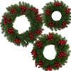 Green Leaves Christmas Wreath Ordinary Leaf Door Hanging Christmas Wreath  Home Decoration