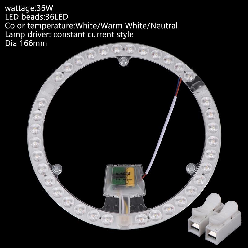 1 Sada 12W 18W 24W 36W 48W LED Panel Panelové Světlo Náhrada Stropní Ventilátor Nástěnné Svítidlo Kulatý Modul 220V LED Stropní Světlo Modul