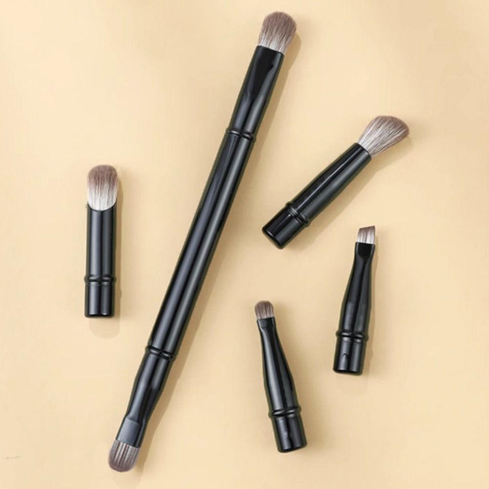 6Pcs Brushes Portable Cosmetic Brushes Set Detachable Face Cosmetic Tools Travel Use