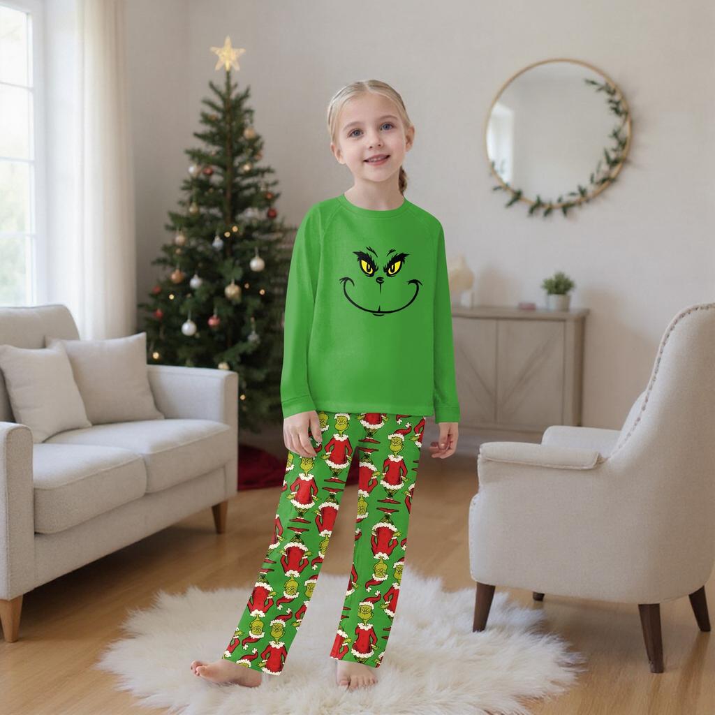 Passende Familiensets mit Weihnachtsmotiven, Langarmshirts und Hosen