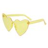 Y2K Heart Women Sunglasses Transparent Frame UV Protection Cute Shades for Toddlers Perfect for Outdoor Play&Daily Fashion KJ056
