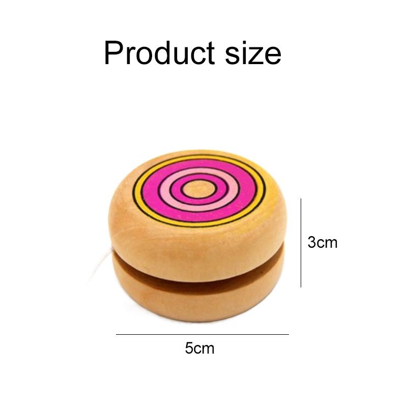 1~3pcs Wooden Yoyo Ball Children Physical Exercise Toys Team Activity Souvenirs Pull Wire Rotation Suitable for Beginners TMZ