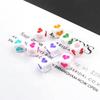 100pc Mixed English Letter Bead Cube Alphabet Beads Jewelry Findings Acrylic Bead for Jewelry Making