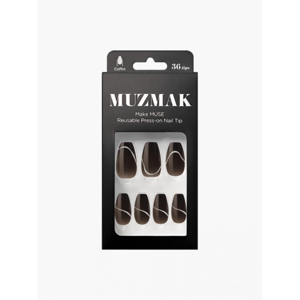 Muzmak Reusable Nail Tip Noise  Coffin 