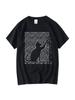 Wounisex High Quality T-Shirt Funny Cool Cat Design Print Summer Loose Short Sleeve T-Shirt Female Tops Tees