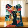 Music A-Adele Throw Flannel Cozy Print Blanket, Portable, Durable Machine Washable cute Cool