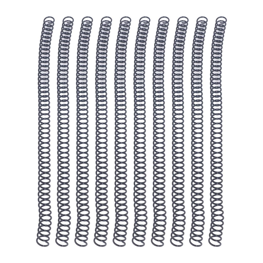 100Pcs Spiral Binding Coils Plastic Dia 9.5mm 3Celsius8in 48 Teeth 4:1 Ratio 75 Sheet Capacity for   Paper