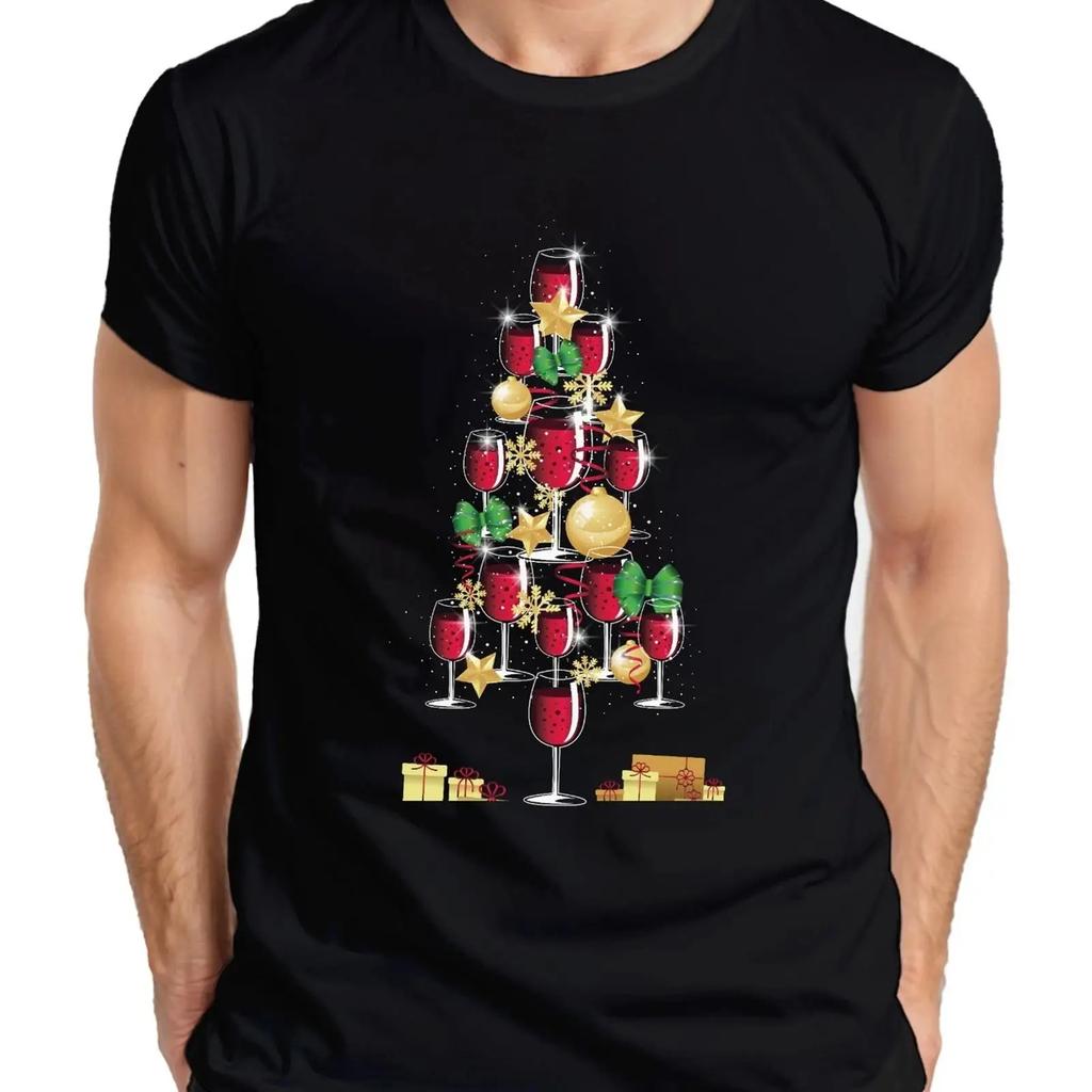 Winemaker Wine Lover Christmas Unisexs T Shirt vintage Washed Stretched designer clothes Comfortable streetwear Breathable
