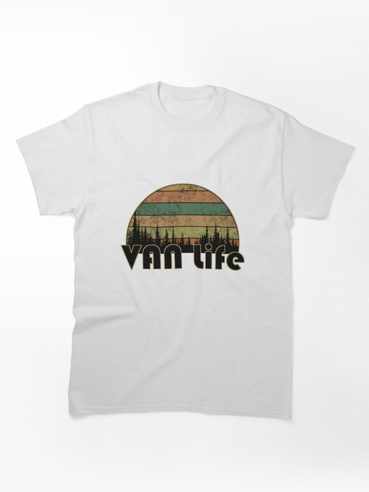 Wild Life Van Lovers, Retro Minimalist Van Life Classic Unisex T-Shirt