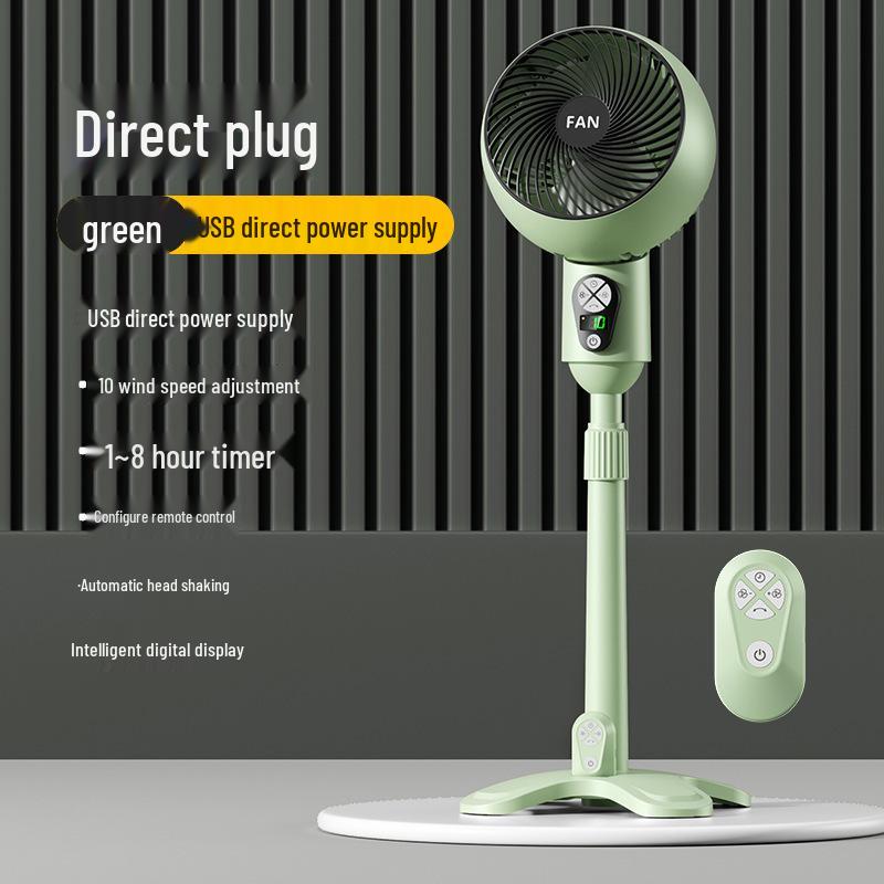 Silent Oscillating Floor Fan with Air Circulation for Home Height 78-96cm