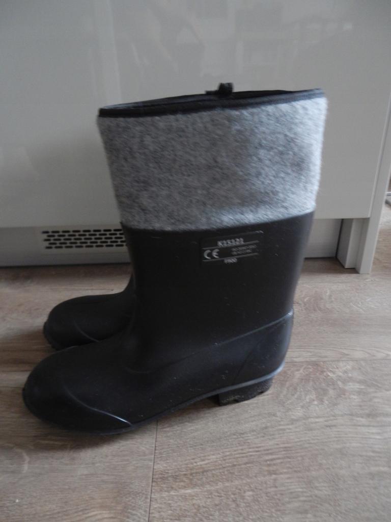 Men' Felt Wellington Boots, Pvc, Size 41 1 Pc