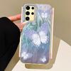 Cartoon Multicolor Butterfly Phone Case for Samsung Galaxy S25 S24 S23 S22 S21 Plus FE Ultra S24+ S25+ Shell Silicone Back Cover