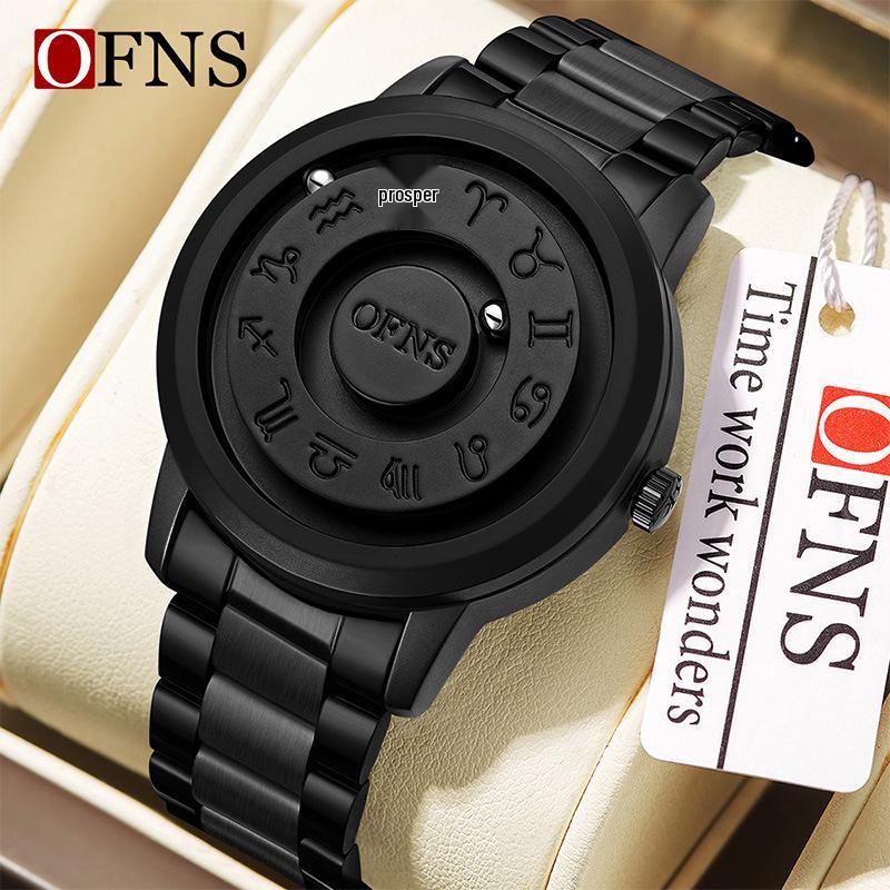 Oufanni Magnetic Levitation Men's Watch - Innovative Bezel-less Roller Ball Design