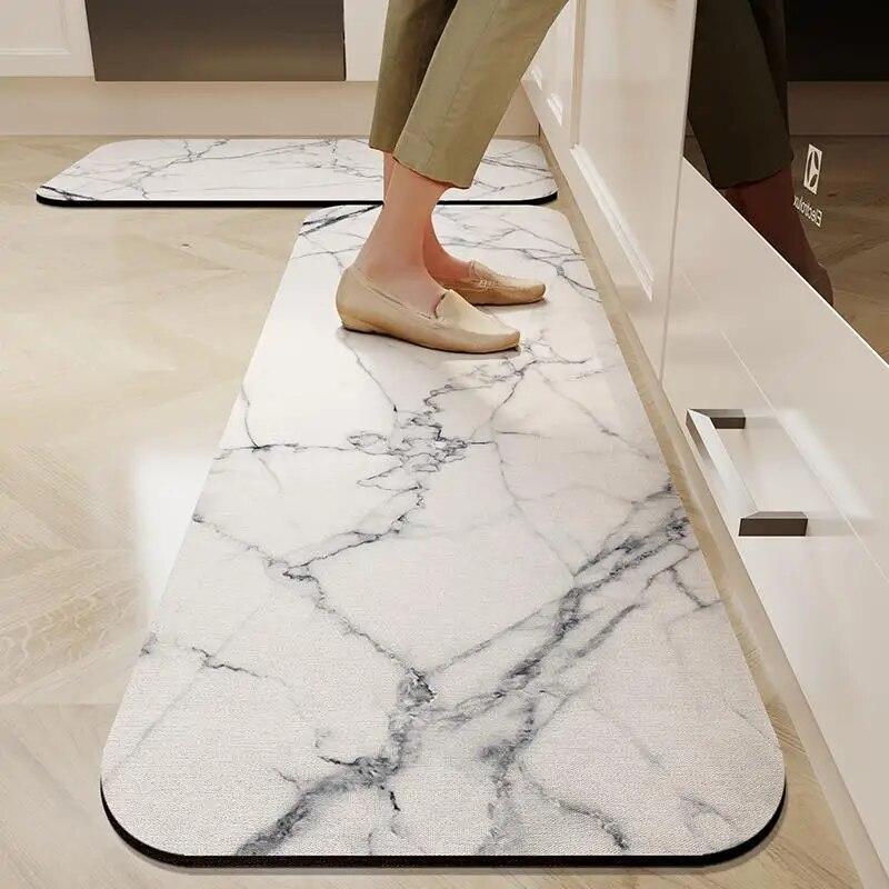 

Кухонный напольный коврик для ванной комнаты, впитывающие ковры, нескользящие, моющиеся, для спальни, длинный полосатый мягкий ковер, домашний входной коврик 45x70cm 17.7x27.5in