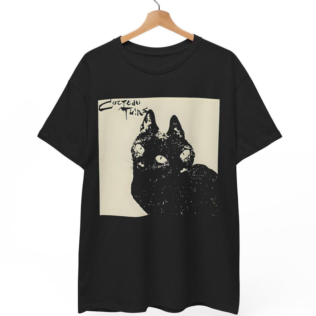 Cocteau Twins Black Cat T-Shirt, Dream Pop Shoegaze Band Tee