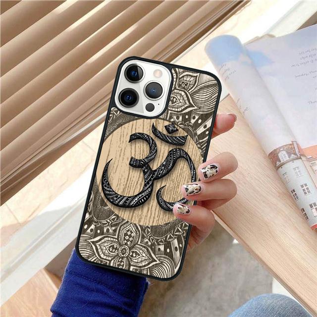Aum om Namaste Symbol Zen Yoga Phone Case Cover For iPhone 17 Air 15 16 Pro Max 14 13 12 11 Pro Max Plus