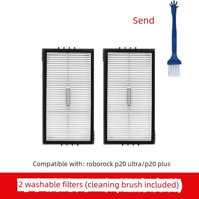 

Accessories for the Roborock P20Ultra Robot Vacuum Cleaner: Main Side Brush, Mop Cloth, Cleaning Fluid, Consumables, Dust Bag 2 Washable Filters [Cleaning Brush Included]