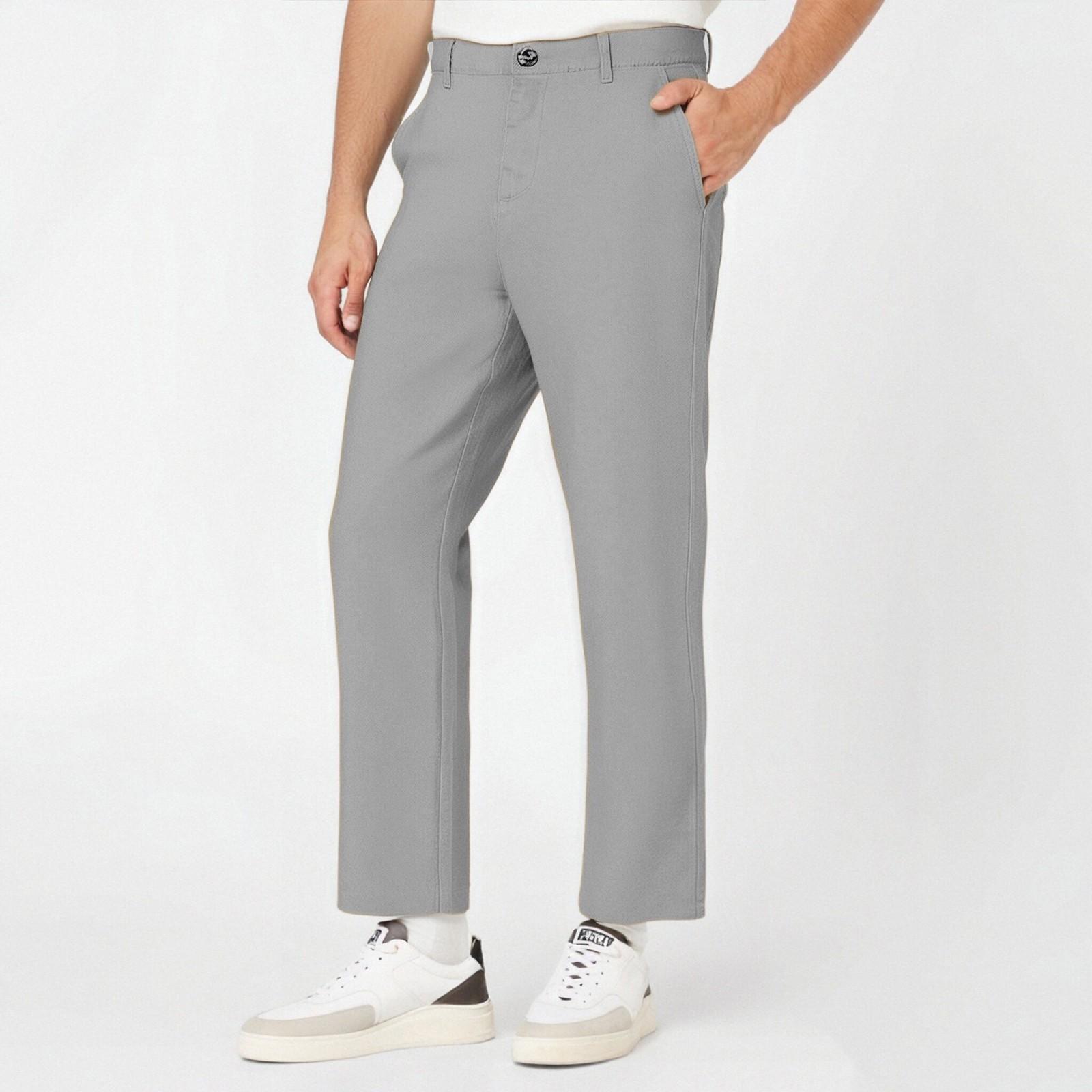 

Men s Casual Loose And Comfortable Casual Pants Cotton Linen Printed Drawstring Trousers L