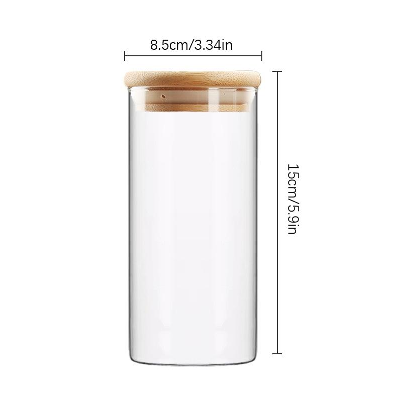 Sealed Food Storage Box Pots Glass Jar Coffee Jars With Lid Transparent Cereal Candy Dried Jars Fridge Storage Tank Containers