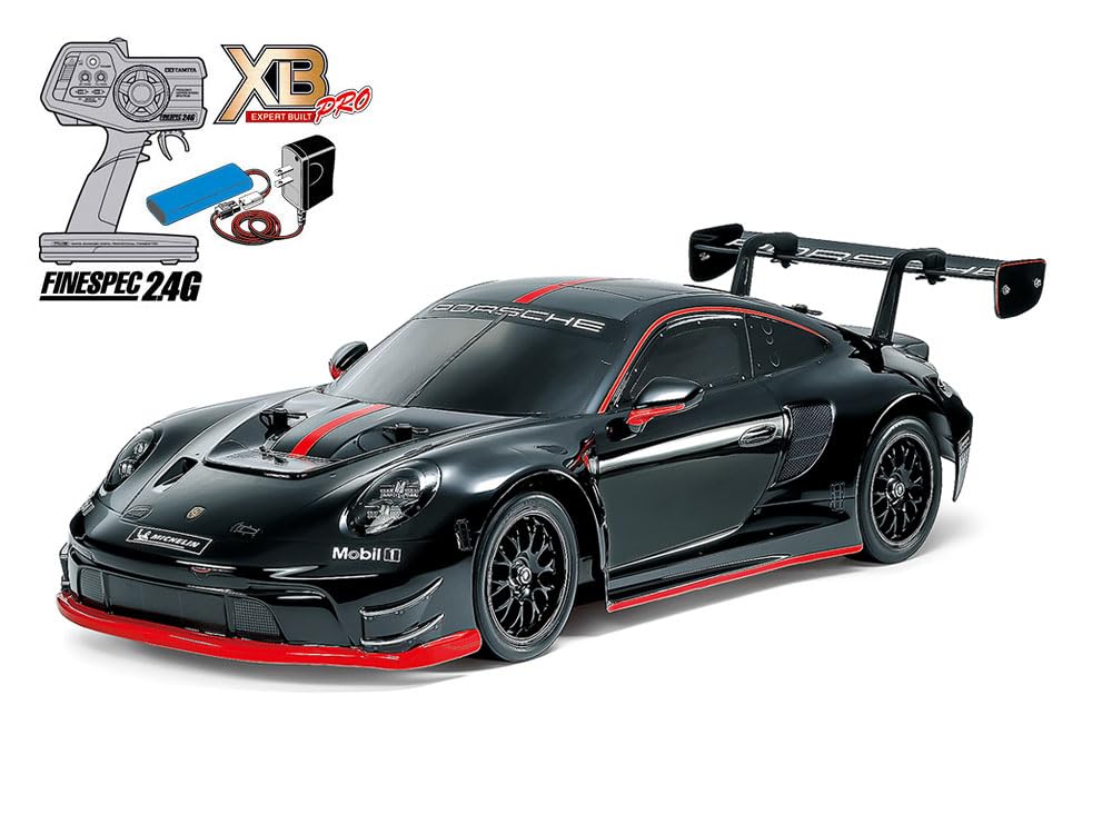 Tamiya XB Series 241 Scale RC XB Porsche 911 GT3 R Completed Model with Radio Control 1/10 No. 1/10 (992) (TT-02 Chassis) Pre-painted, (57941)