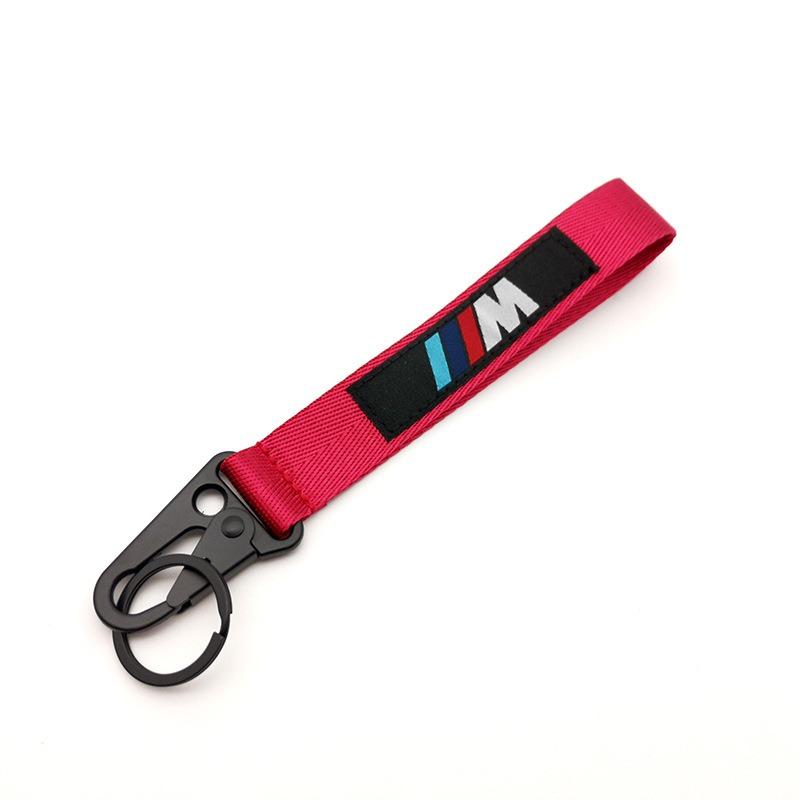 ZDNE2 BMW Emblem Nylon Lanyard Printing Style Long short Keychain For BMW M Performance E90 E60 E46 1 2 3 4 5 7 Series Accessories