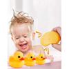 Bath Duck Toys 5 Pcs Rubber Duck Family Squeak Ducks Baby Shower Toy for Toddlers Boys Girls (Yellow Duck Family)