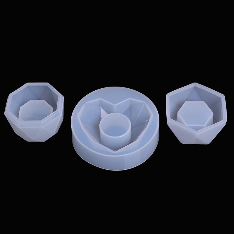Geometric Diamond Shaped Surface Succulent Plant Flower Pot Silicone Mold