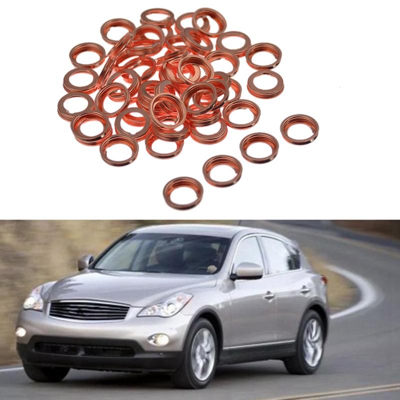 

50Pcs Engine Oil Drain Plug Seal Washer Gasket Rings for Infiniti Nissan 1102601M02 China Mainland