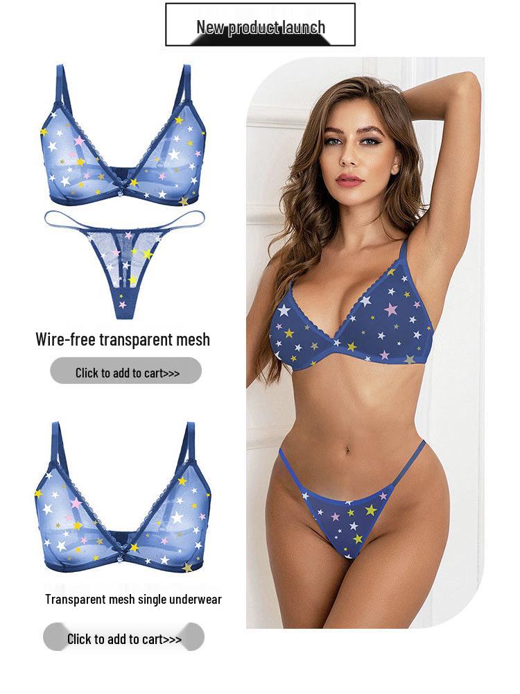 Varsbaby Sheer Ultra-Thin Push-Up Mesh Bra - Sexy, Breathable Lingerie for Women