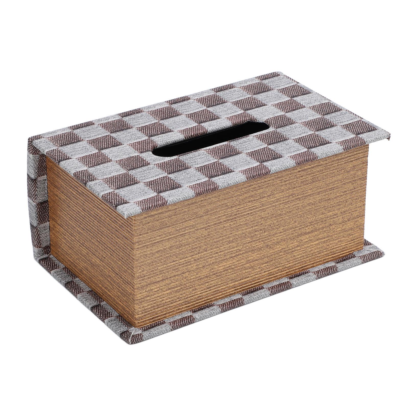 

Держатель для салфеток в стиле книги, деревянная конструкция из искусственной кожи, большая емкость для салфеток для дома