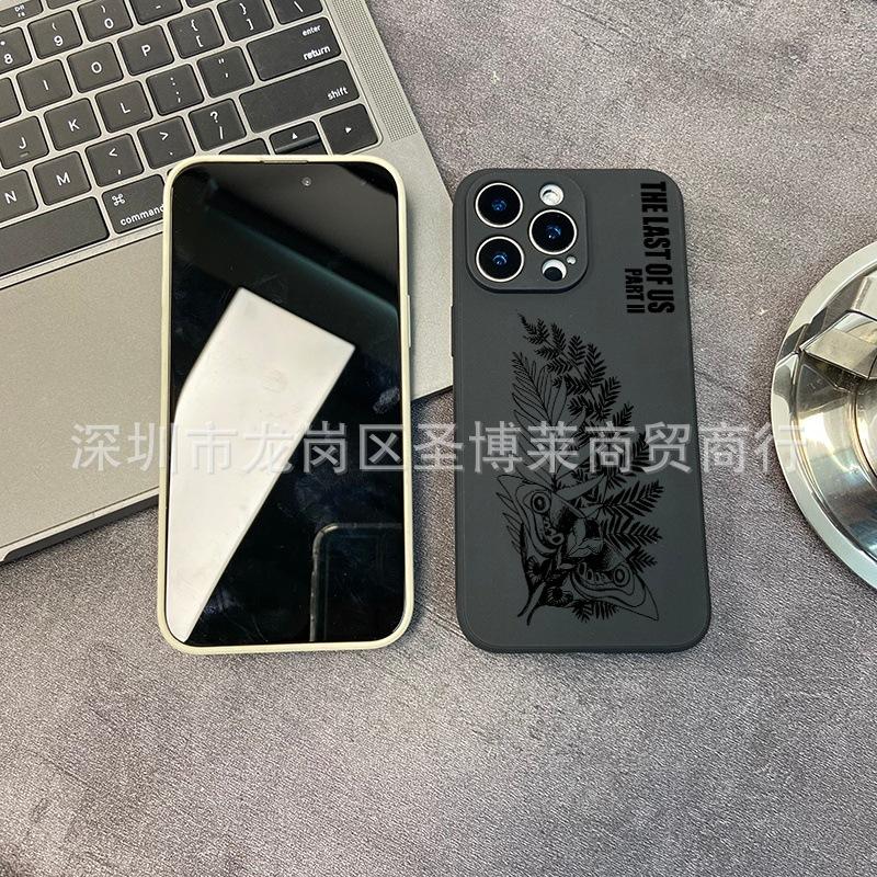 English Leaf Butterfly Suitable for iPhone15 Mobile Phone Case 14PROMAX All-inclusive 13 Anti-drop 16/15 Protective Case X