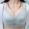 Lingerie Women's Thin Full-cup Large-sized Bra Without Underwire Strapless and Adjustable Bra Push Up Bra