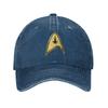Star Trek Wissenschafts-Fiktion TV-Serie Gewaschene Jeans-Kappe Lässige Baseballkappen Verstellbarer Hut Sommer Unisex Baseballkappen