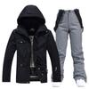 Men's and Women's Winter Ski Suit: Snowboard Jacket and Pants Set, Warm and Thickened for Outdoor Snow Sports.