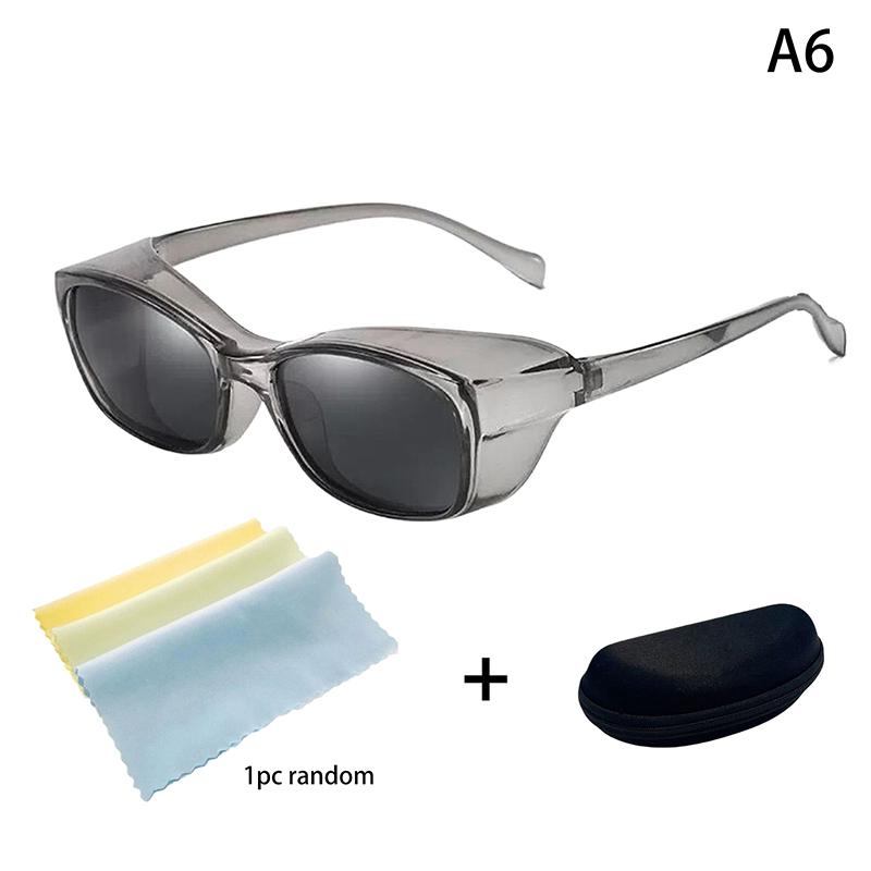 1 Set Retro Riding Goggles Anti-Splash Cycling Protective Glasses Windproof Sand Protection Sunglasses With Storage Box