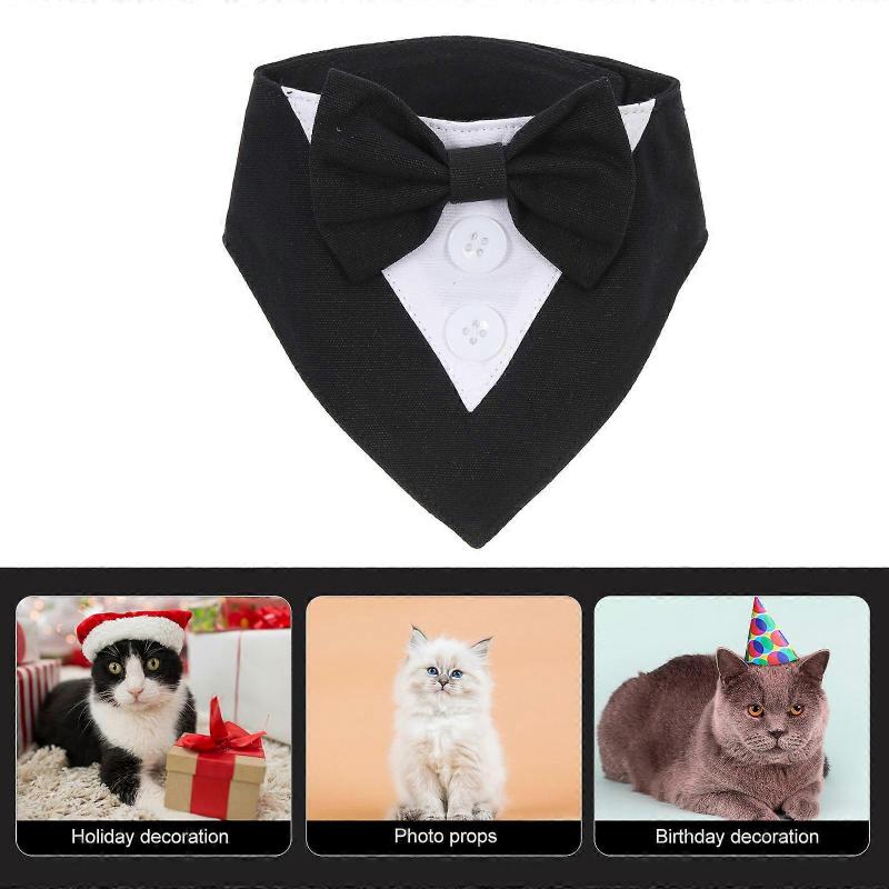 Dog Suit Collar with Bowknot for Pet Use 5Pcs Puppy Party Scarf and Bandana