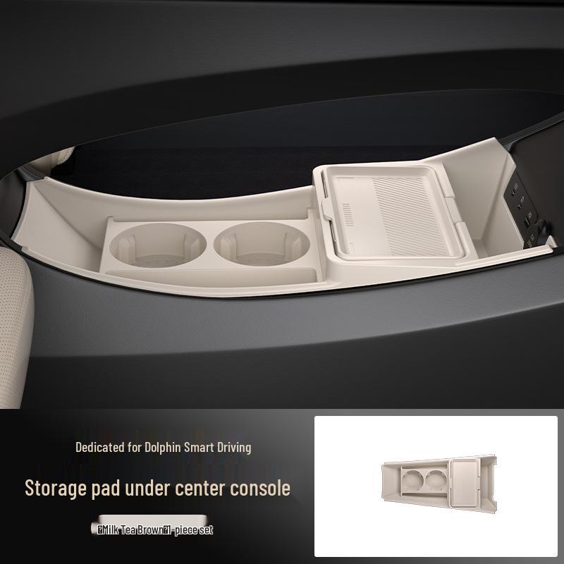 BYD 25 Dolphin Smart Driving Center Console Lower Storage Box - Car Accessories