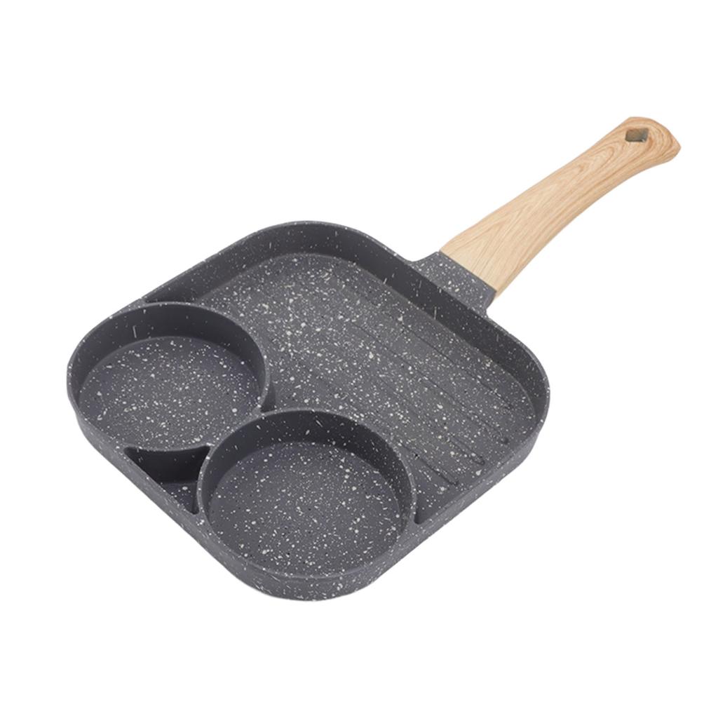 4 Hole Frying Pan 4 Hole Frying Pan Non Stick Heat Resisting Omelet Pan for Pancakes Burgers Kitchen Accessory Black Omelet Pan
