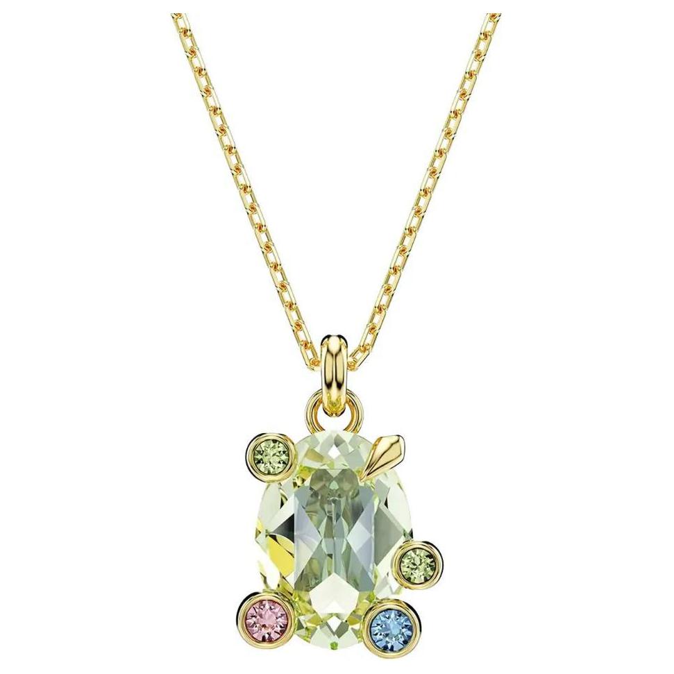 Swarovski Gema Original Design Gold Plated Crystal Necklace Women necklace 5705816 Box (Random Color)