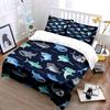 Shark Pattern Bedding Set Bedding set (1 duvet cover, 2 pillowcases, duvet not included)