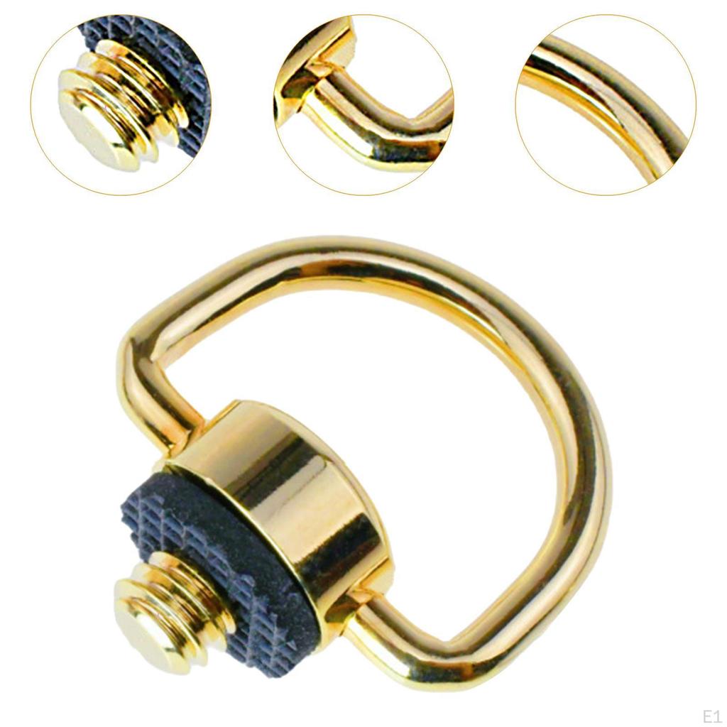 Camera D Ring Screw Carabiner Clip, Sturdy, Accessories Portable Metal 1/4inch Fixing for