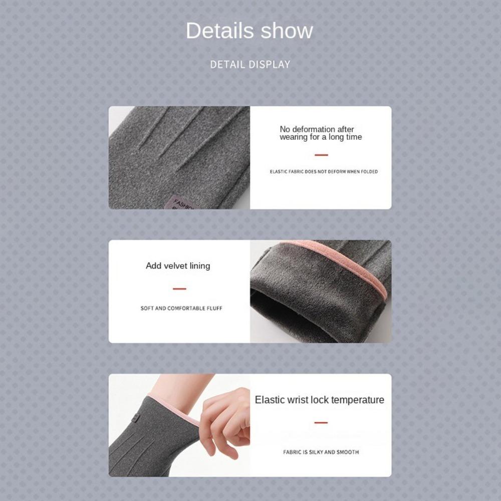 Velvet Warm Gloves Cold Prevention Hands Cover Fashion Sports Cycling Gloves Winter