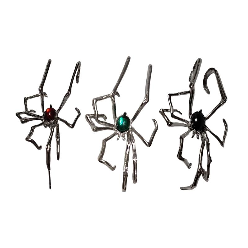 Halloween Spiders Earrings Ear Cuff Scary And Funny Costume Accessories For Cosplay Party Supplies For Fashion Women