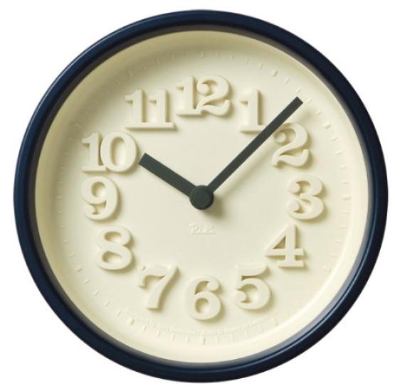 Lemnos Analog Wall Clock Riki Small Clock Blue BL WR07-15 синий