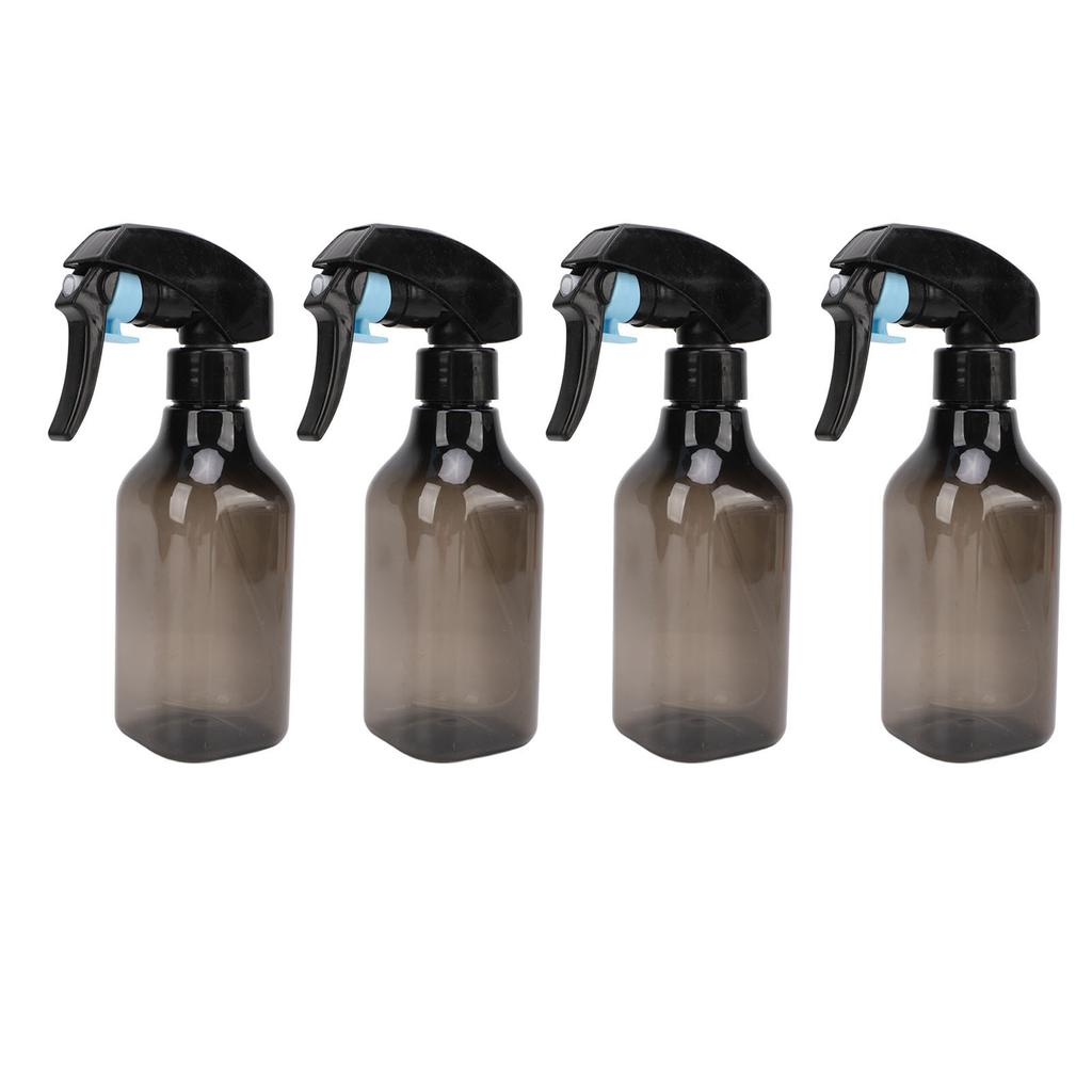 4pcs Hair Spray Bottle Empty Plastic Adjustable Strength Fine Mist Hairdressing Spray Bottle for
