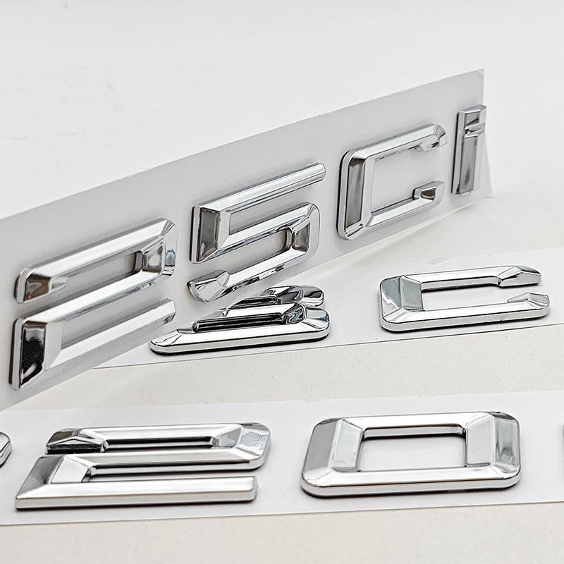 3D ABS Car Letters Logo 318Ci 320Ci 325Ci Rear Trunk Badge Sticker For BMW 318Ci 320Ci 325Ci  E46 Auto Tail Marking Accessories